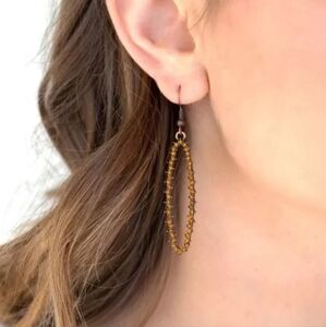 Paparazzi A Little Glow-mance Copper Earrings